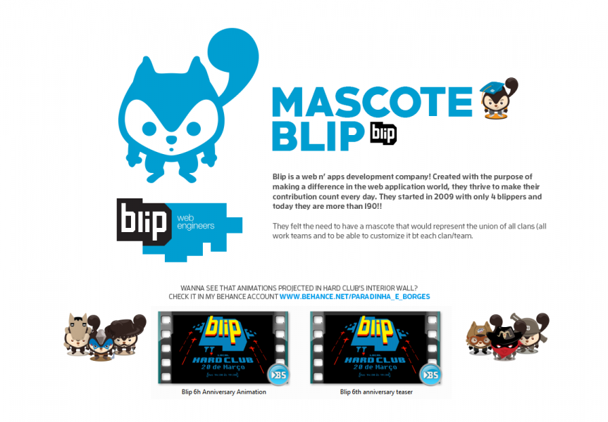 Blip Mascote Mascot