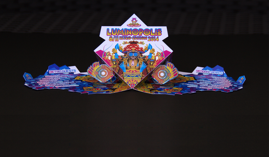 Luminopolis Psychedelic Flyer Psytrance