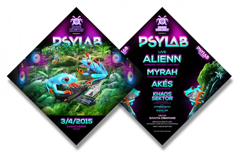 PsyLab Psychedelic Flyer